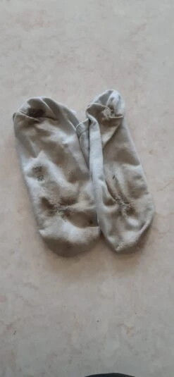 Chaussettes Portées Durant Séance De Sport Intensive