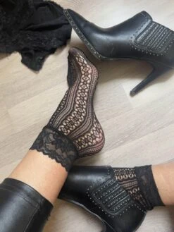 Douces Chaussettes En Dentelle 🔥 Portées 2 Jours