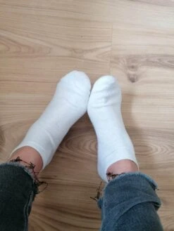 Chaussettes De Sneakers Blanches 🧦
