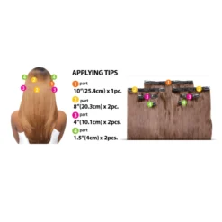 Eve 7pc Silky Straight Clip-On 100% Human Hair 18" -Luxe Locks Shop info