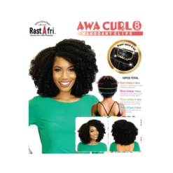 RastAfri Awa Curl 8" 15 Pc Clip-On
