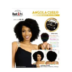 RastAfri Angola Curl 8" 15 Pc Clip-On